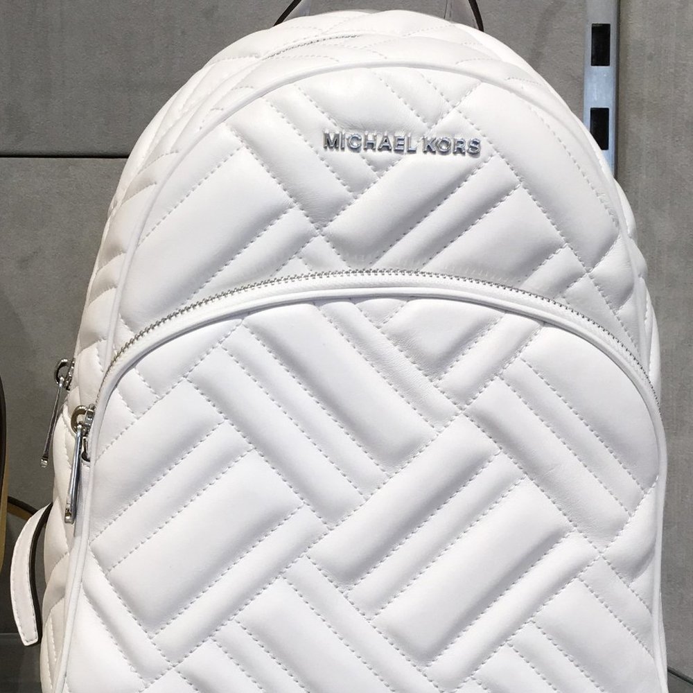 Michael Kors Abbey Medium Quilted Leather Backpack - Picture 5 of 8